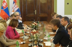 23 June 2017 National Assembly Speaker Maja Gojkovic and the Speaker of the Slovak National Council Andrej Danko